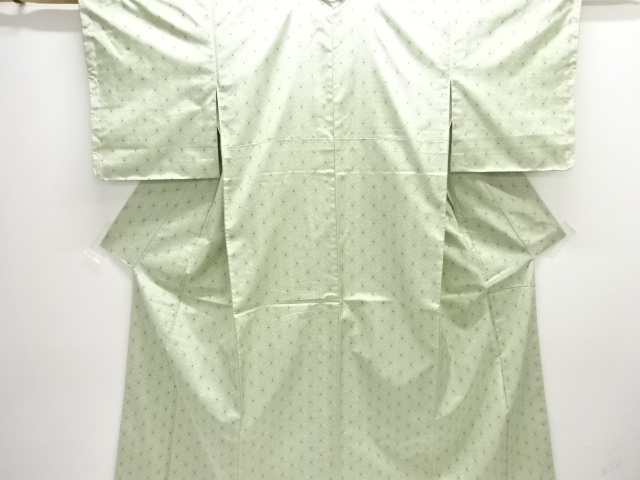 JAPANESE KIMONO / ANTIQUE KIMONO / SILK / TOKAMACHI TSUMUGI / WOVEN ASANOHA